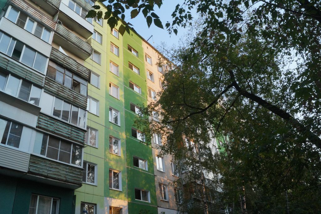капремонт, фасад дома, улица академика Скрябина
