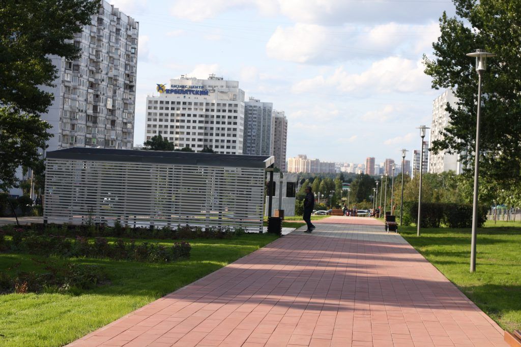 Крылатское, Осенний бульвар, благоустройство, дорожки