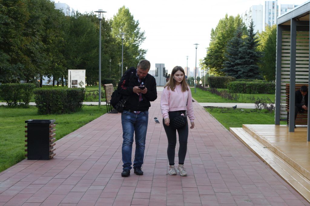 Крылатское, Осенний бульвар, благоустройство, дорожки
