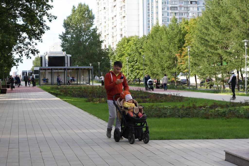 Крылатское, Осенний бульвар, благоустройство, дорожки