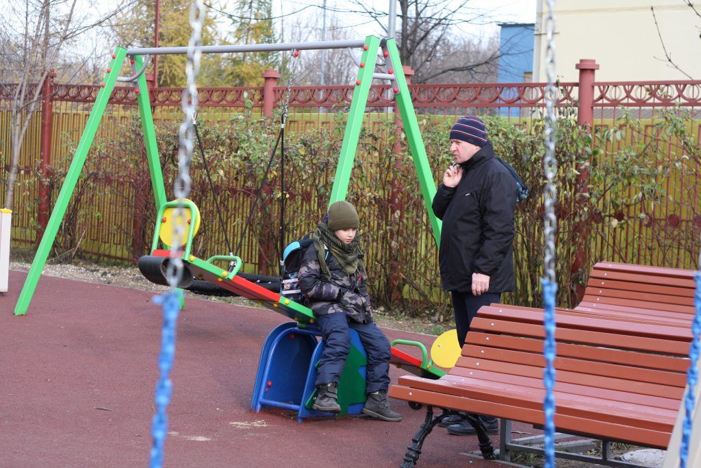 детская площадка, дети, благоустройство, Митино, качели