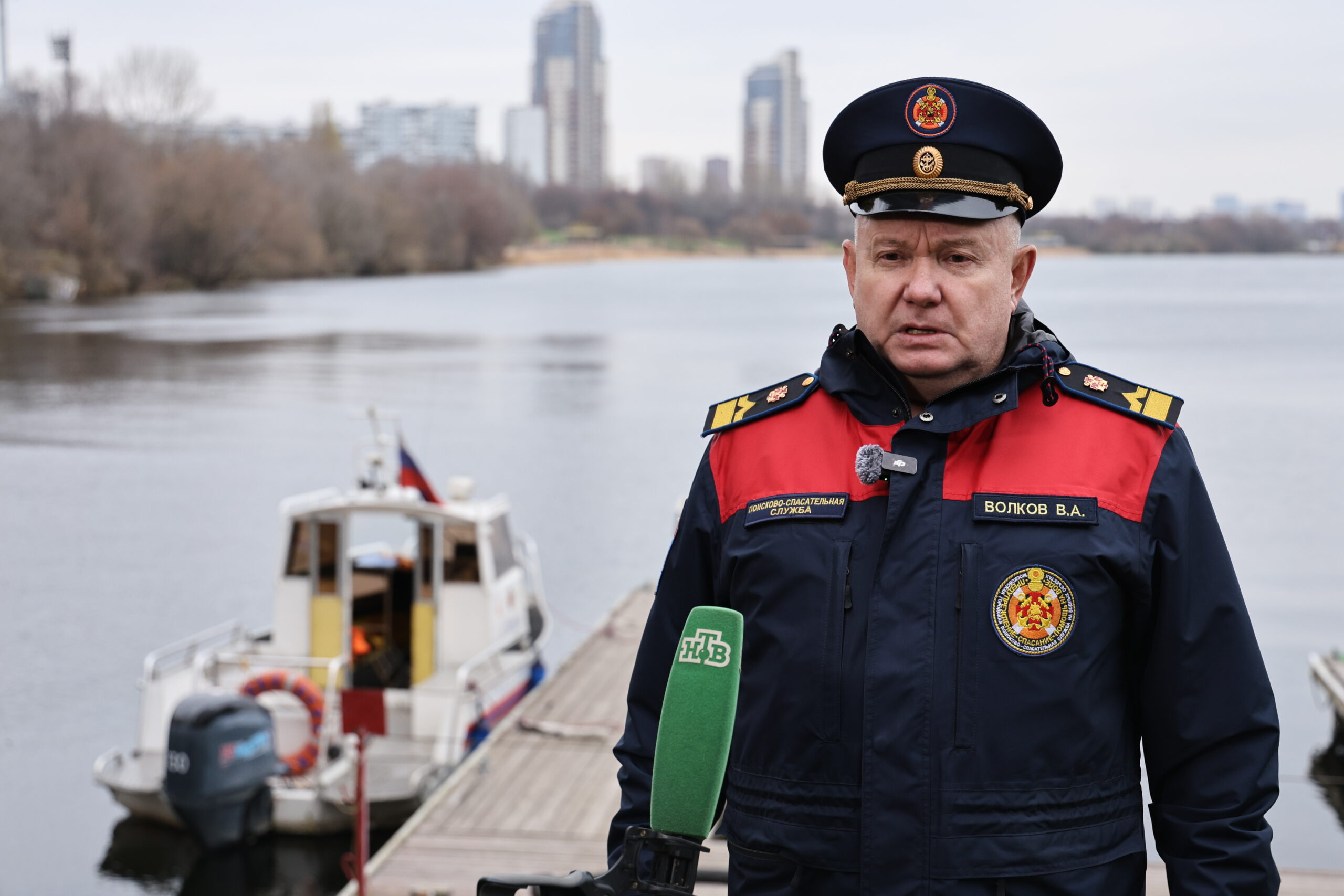 Начальник Московской городской поисково-спасательной службы на водных объектах (МГПСС) Владимир Волков, фото МГПСС