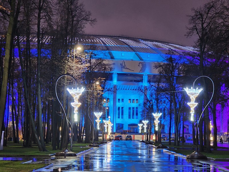Лужники, новогодние украшения, фото Юлия Смагринская
