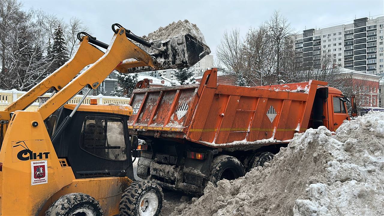 уборка снега, фото КГХ