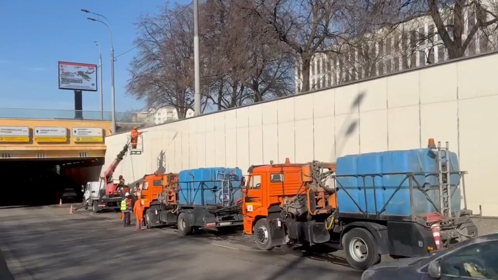 Октябрьский тоннель, промывка, фото Гормост