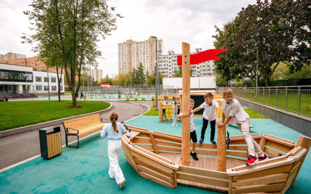 школа, благоустройство, фото sobyanin.ru