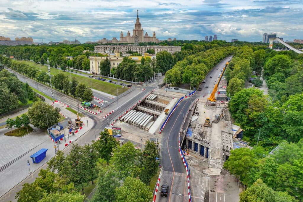 Воробьевский путепровод, фото mos.ru