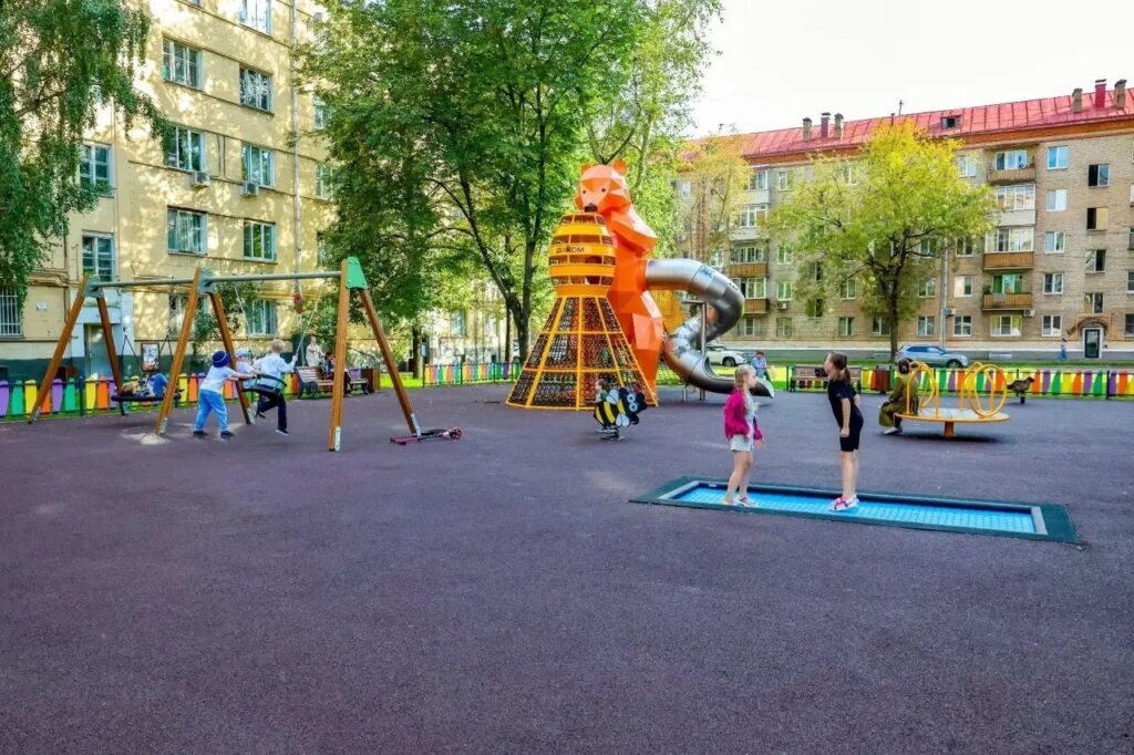 детская площадка, благоустройство, фото КГХ