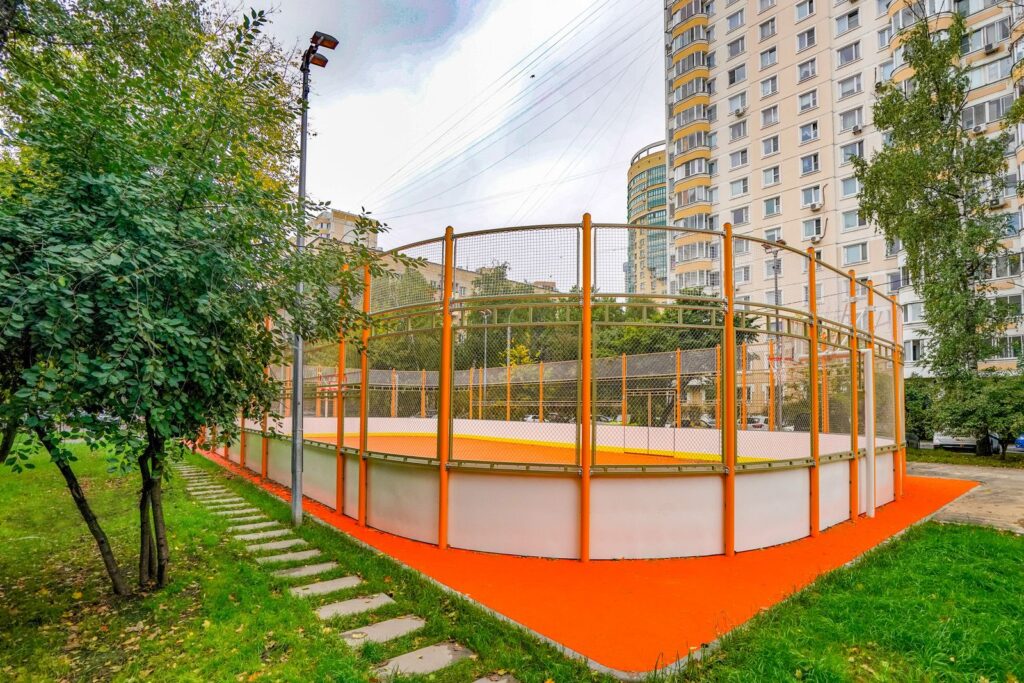 спортивная площадка, благоустройство, фото КГХ