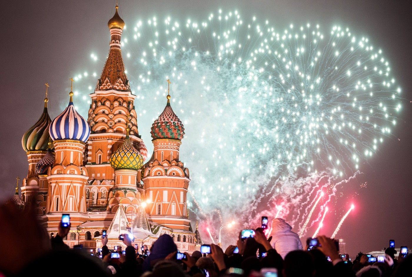 новогодние фейерверки