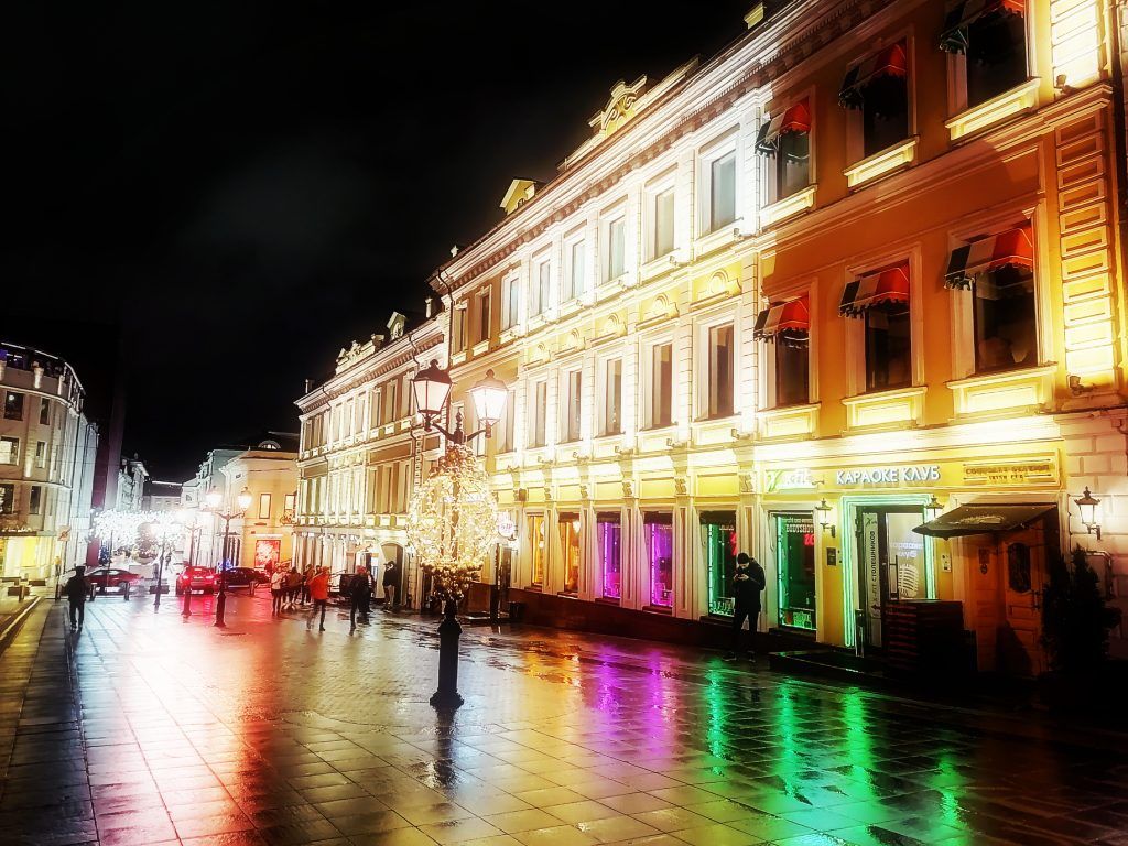 подсветка, украшение Москвы