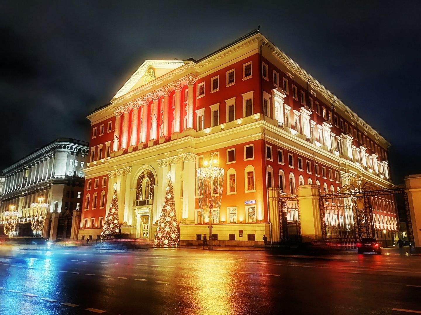 подсветка, украшение Москвы