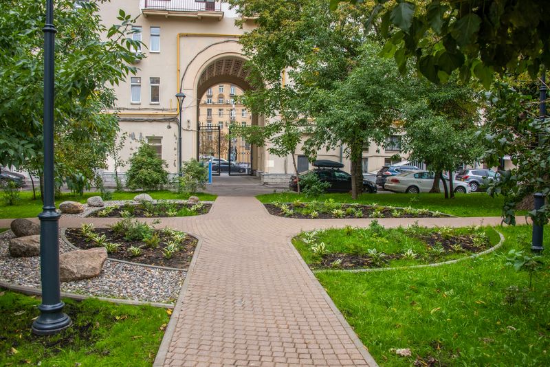 благоустройство, двор