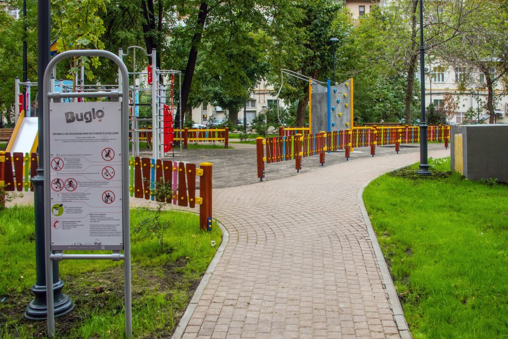 благоустройство, двор, детская площадка