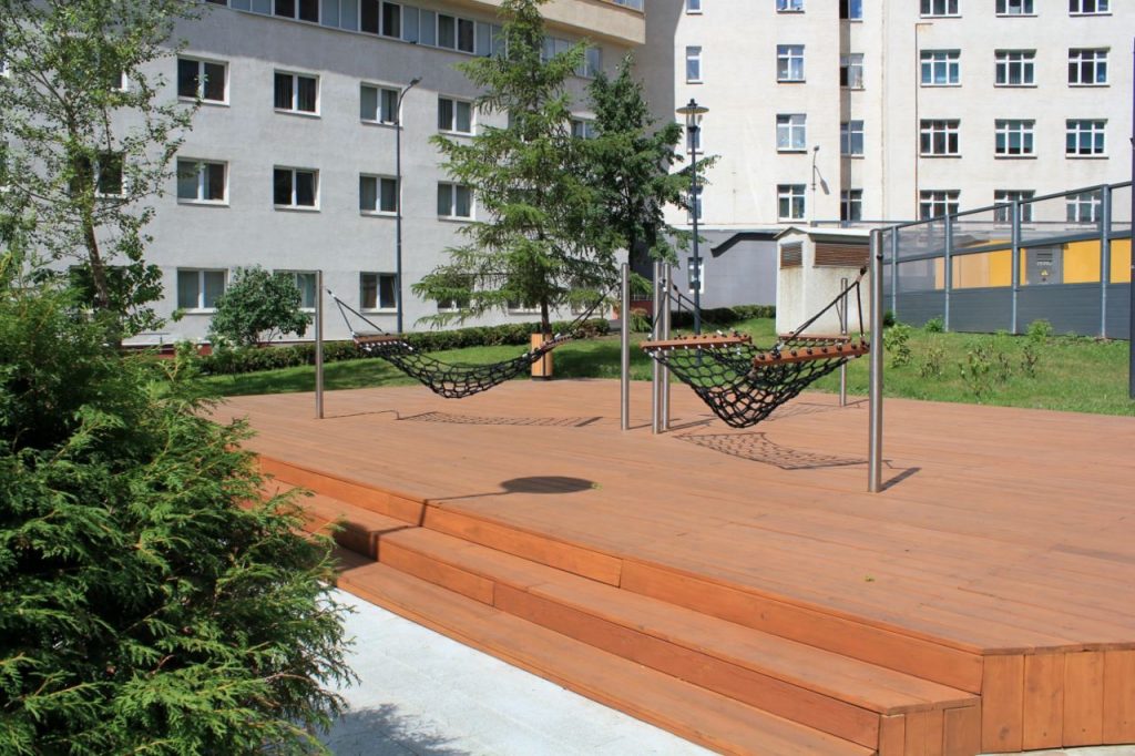 благоустройство, больница