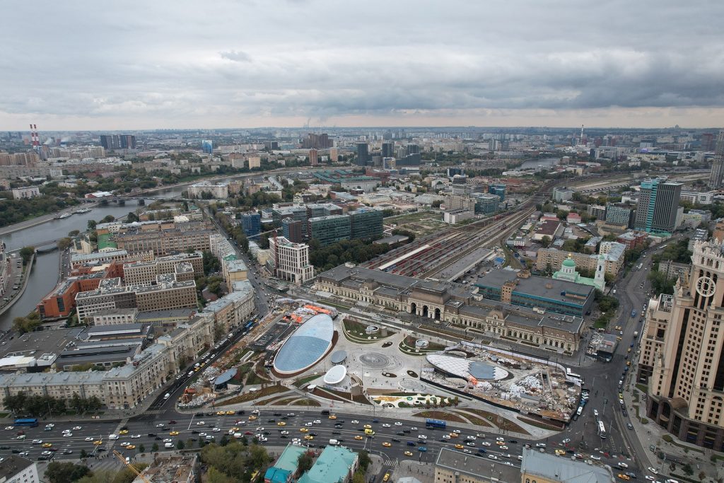парк Павелецкой площади, благоустройство