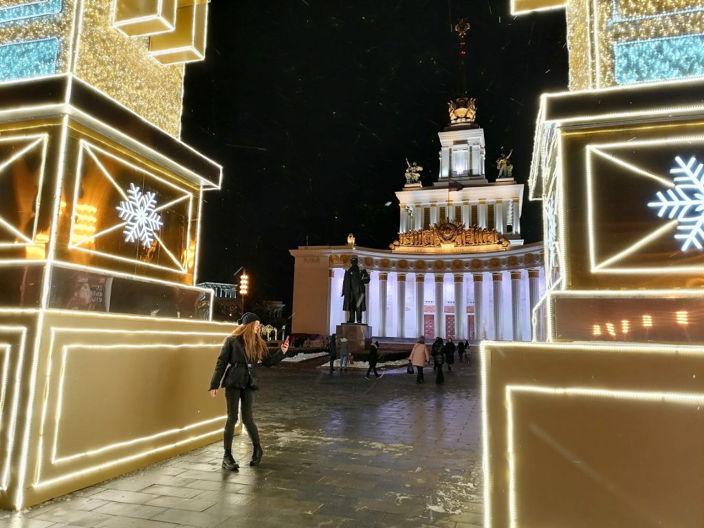 ВДНХ, украшение Москвы, новый год