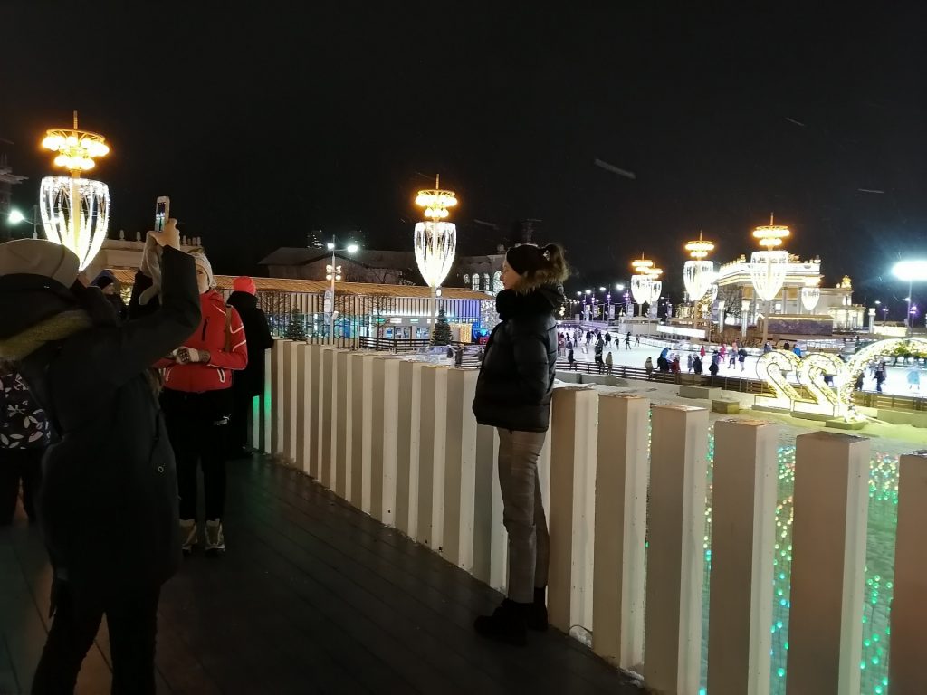 ВДНХ, украшение Москвы, новый год