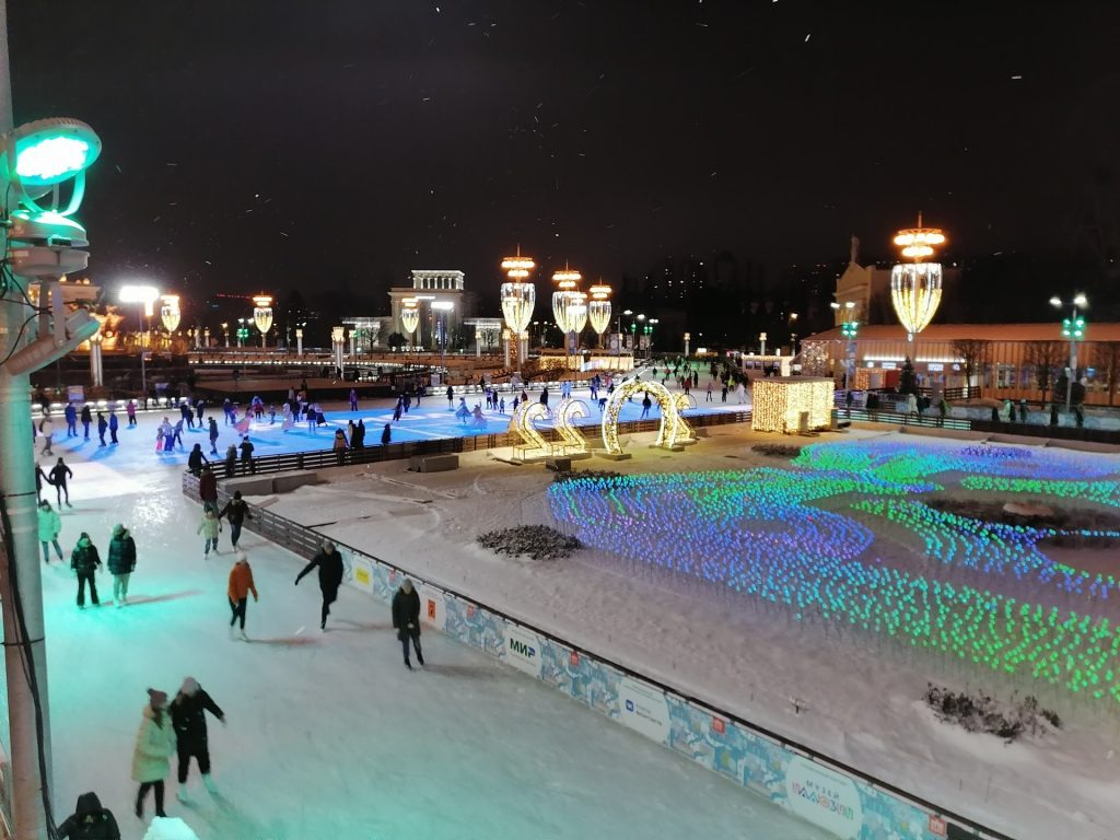 ВДНХ, украшение Москвы, новый год