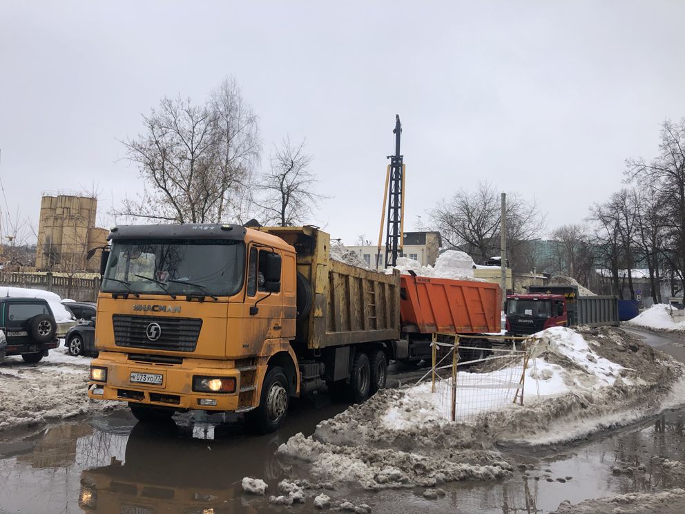 снегосплавные пункты, снег, уборка снега, зима