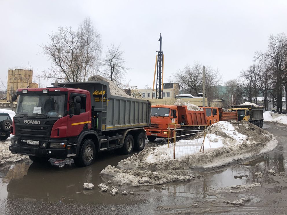 снегосплавные пункты, снег, уборка снега, зима