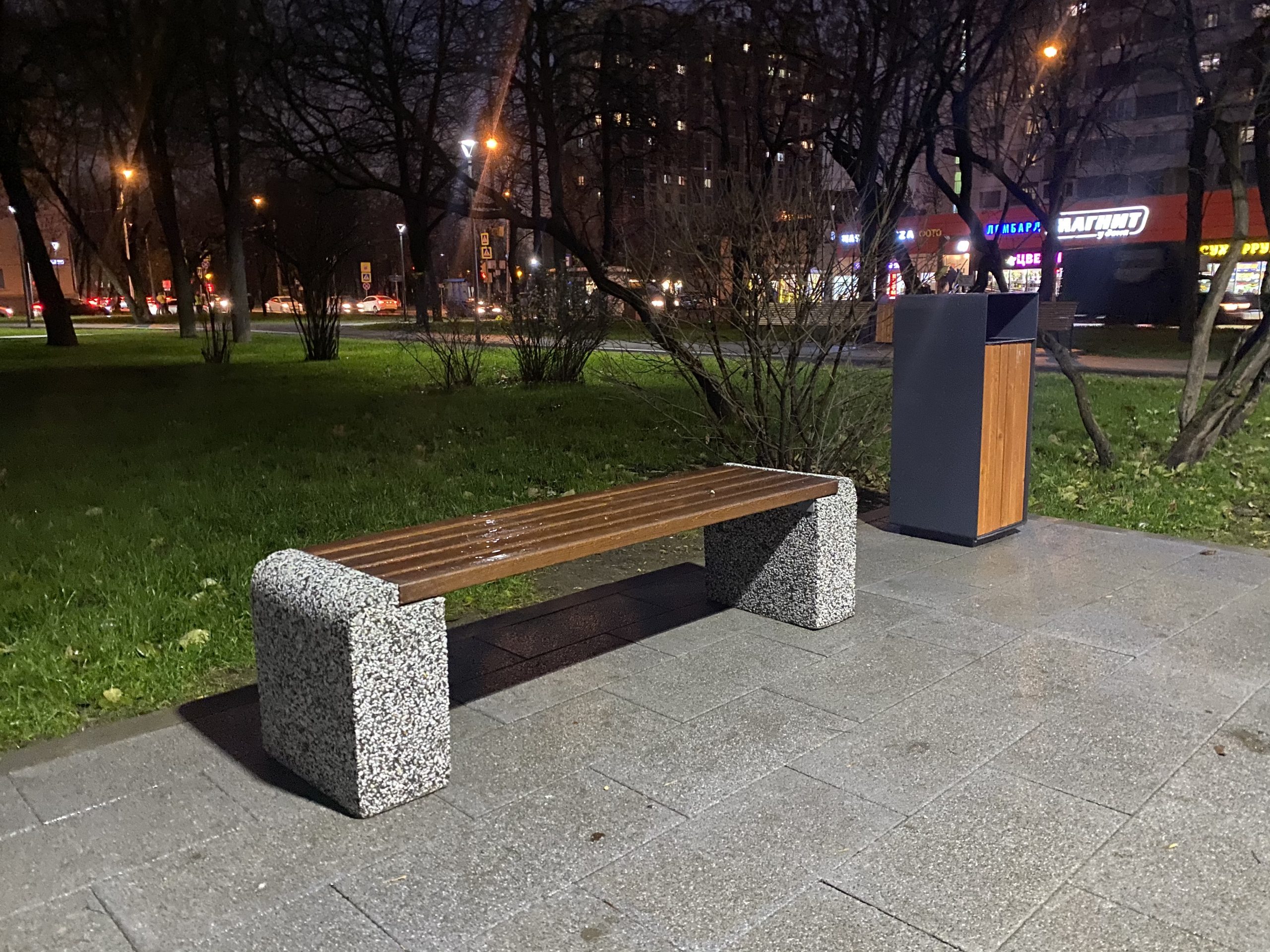 благоустройство, сквер, скамейка