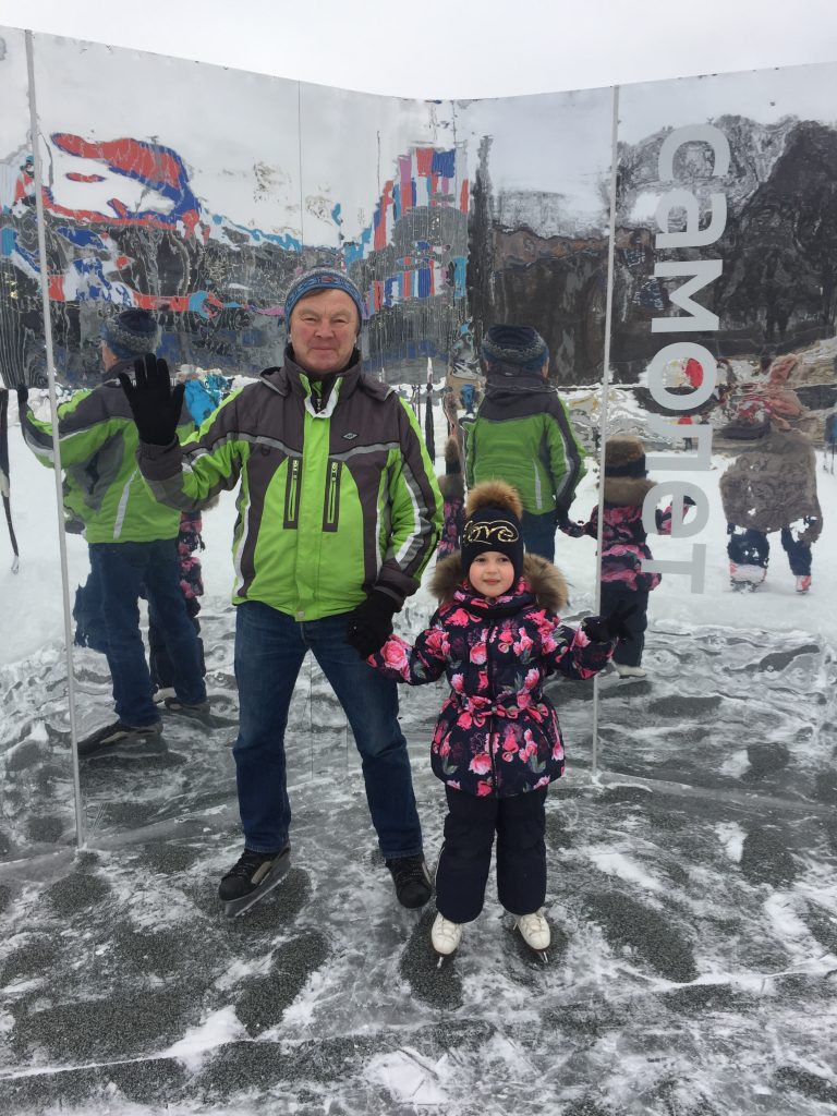 каток, лед, зима
