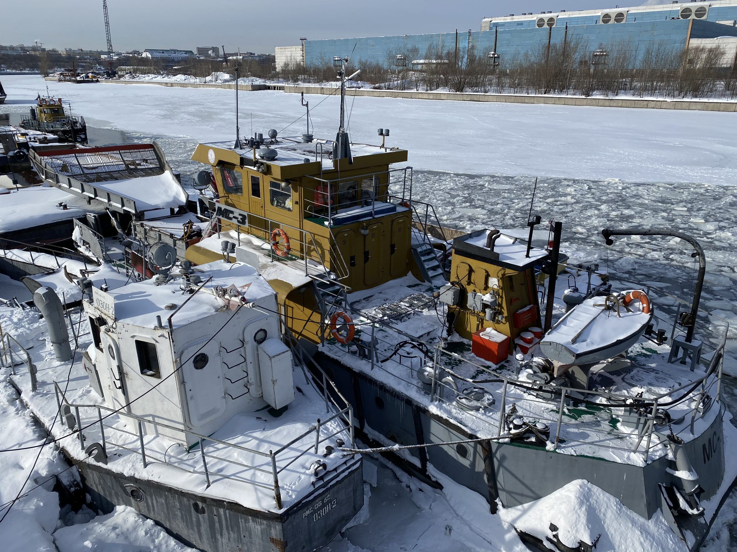 фото мосводосток, мосводосток, навигация, зима, суда мосводостока