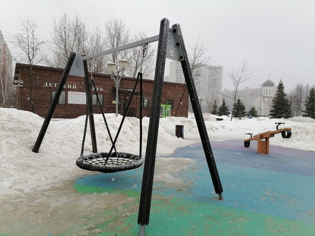парк Радуга, зима, детская площадка, Фото Юлии Смагринской