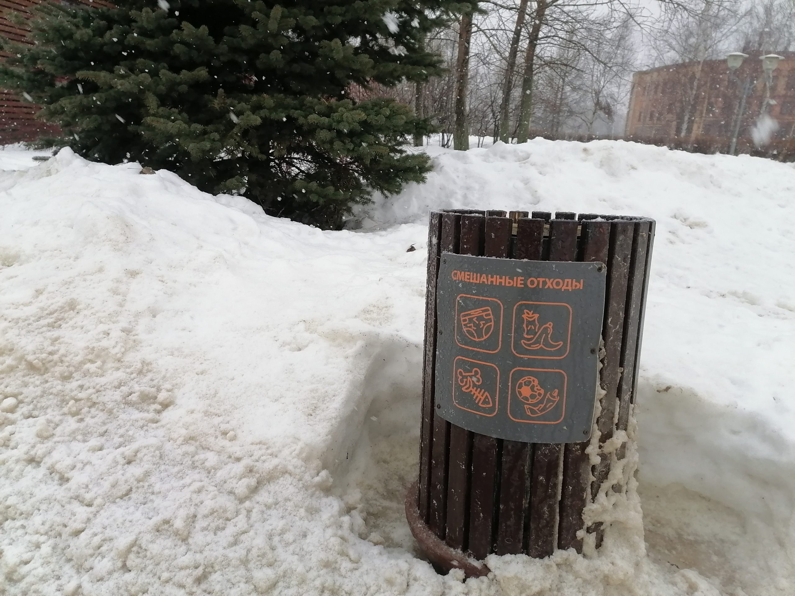 мусор, раздельный сбор мусора, экология, зима, Фото Юлии Смагринской