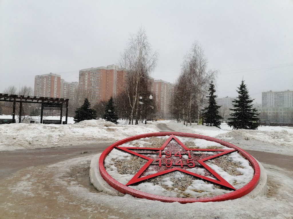 парк Радуга, зима, клумба, Фото Юлии Смагринской