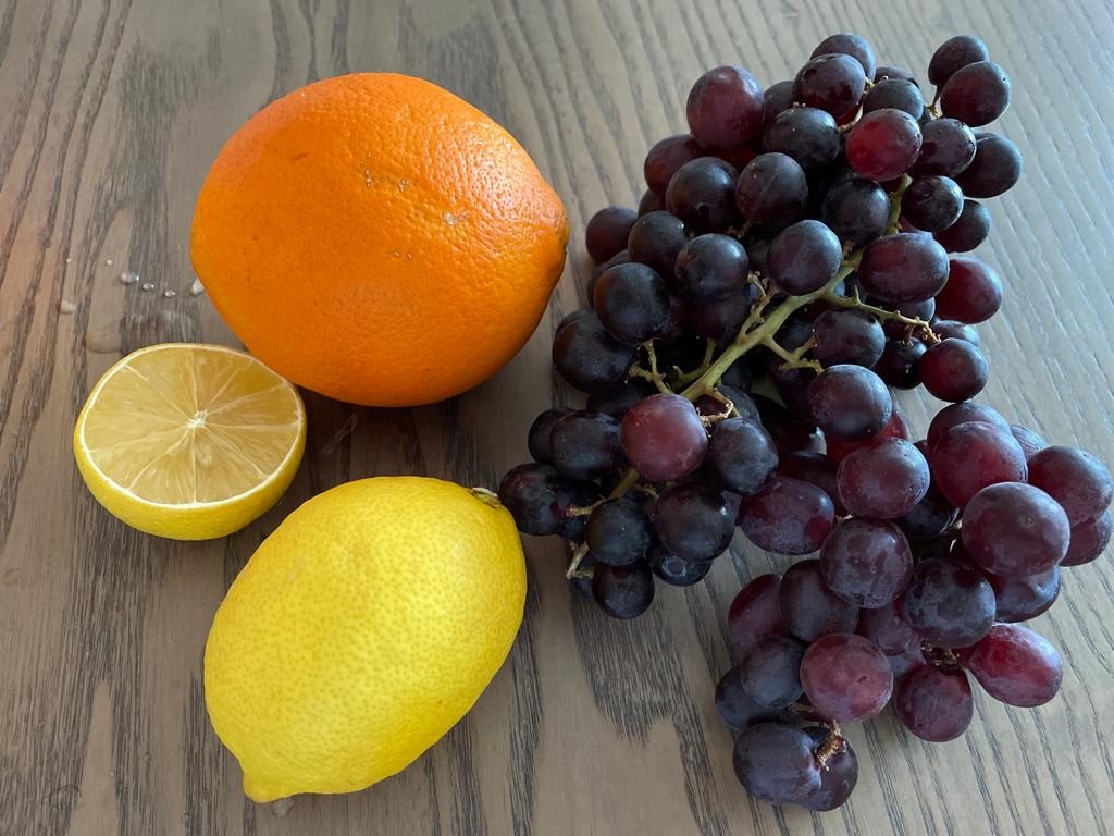 виноград, лимон, апельсин, еда, продукты, фрукты, фото Наталии Бахаревой