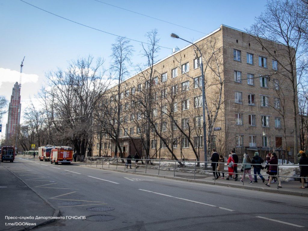 общежитие циркового училища, пожар, происшествия в Москве, САО, Расковой 13
