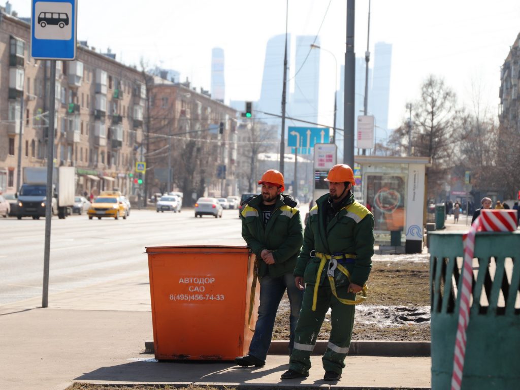 Благоустройство Москвы, Комплекс городского хозяйства Москвы, промывка, уборка, фасад, Хорошевский район, фото Юлии Смагринской