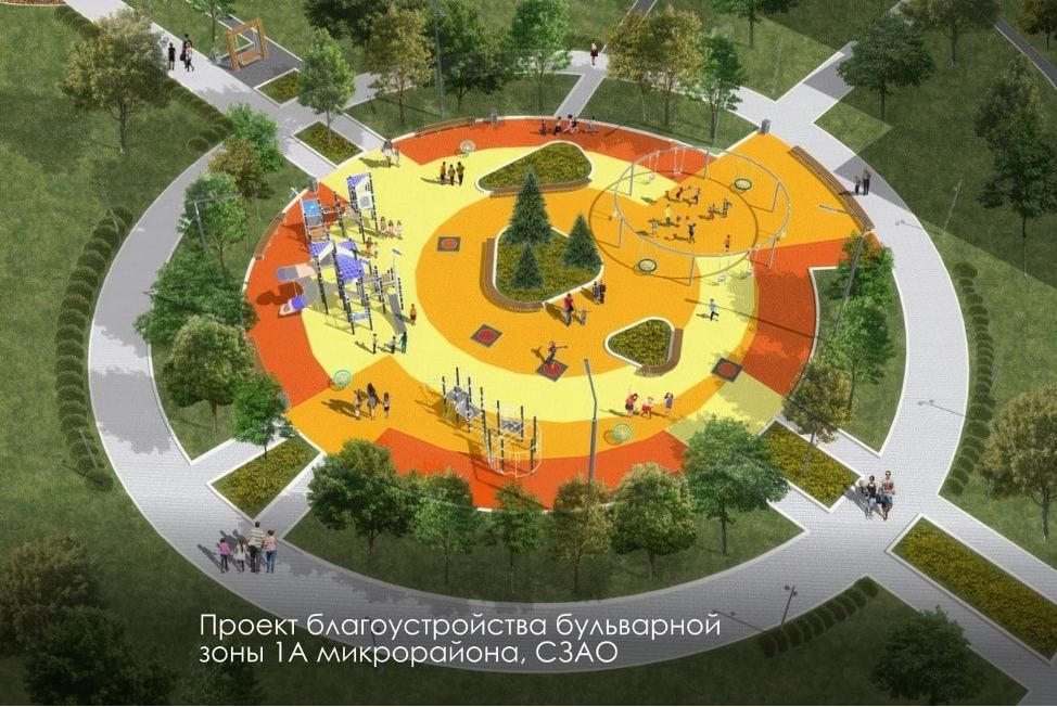 благоустройство бульвар 1А микрорайона благоустройство бульвар 1А микрорайона