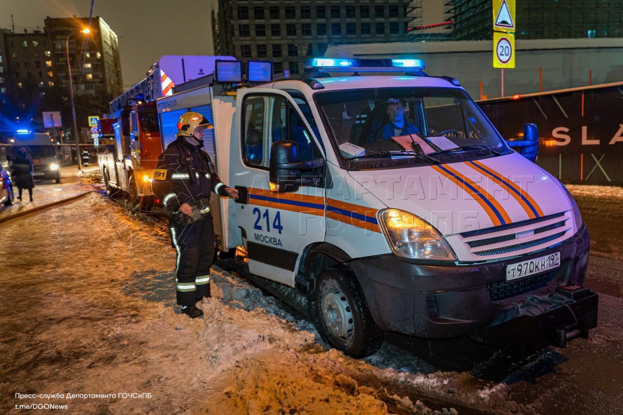 1-я улица Ямского поля, пожар, происшествия в Москве