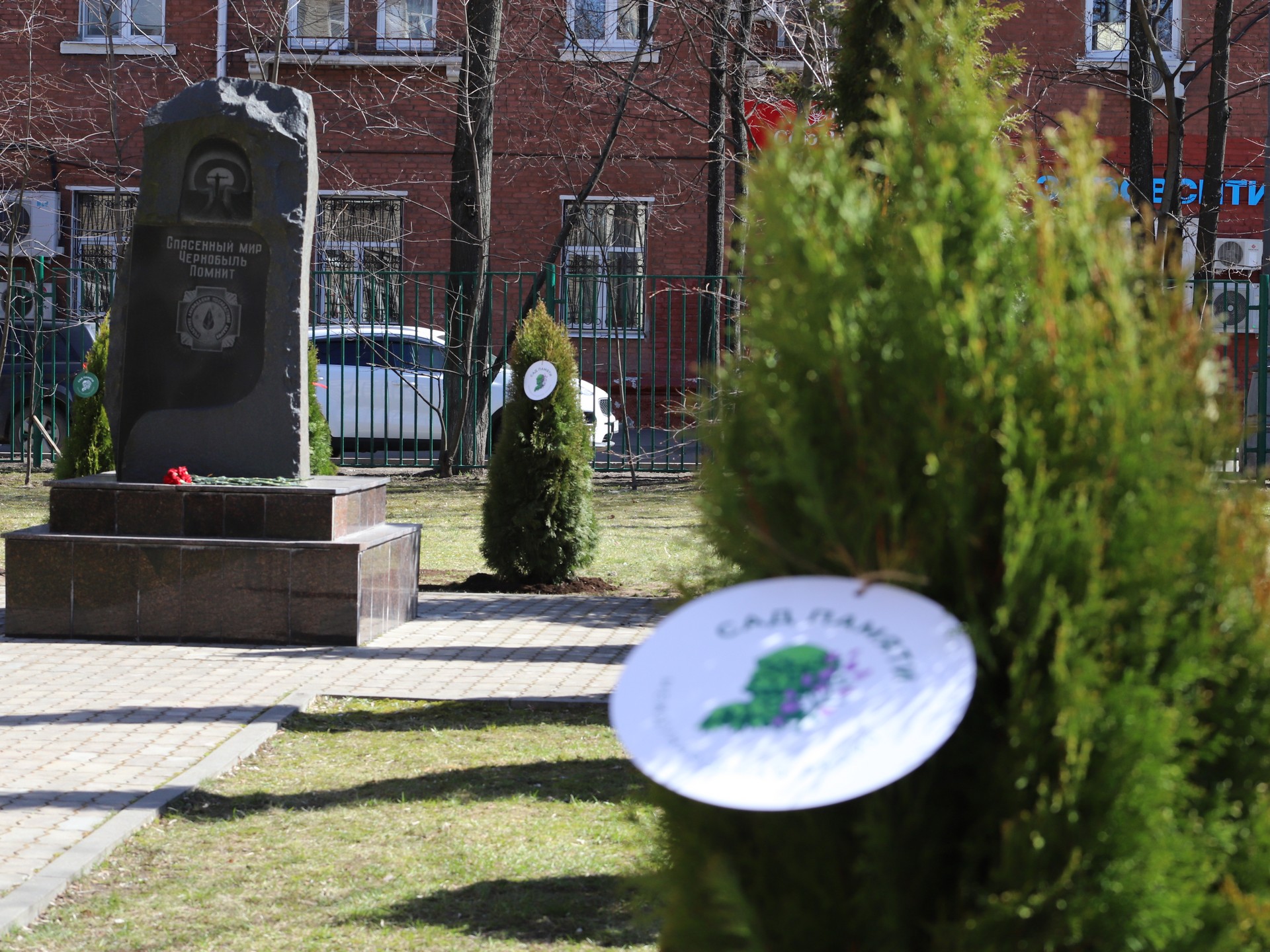 сад Памяти, озеленение, благоустройство, деревья, весна, памятник, фото Юлии Смагринской