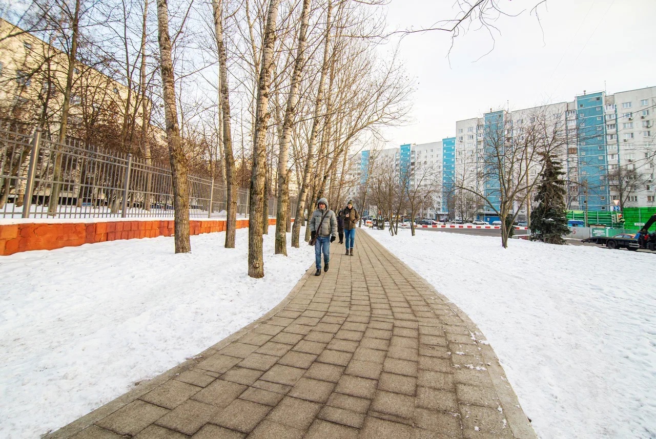Кленовый бульвар, благоустройство, зима, дорожки, фото КГХ