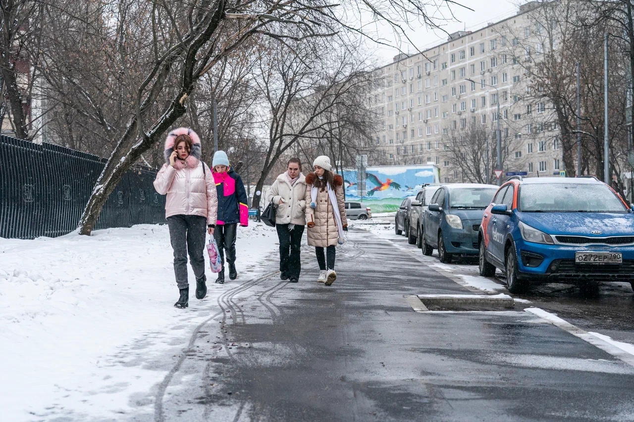 пешеходная дорога, БКЛ Текстильщики, зима, снег, фото ДКР