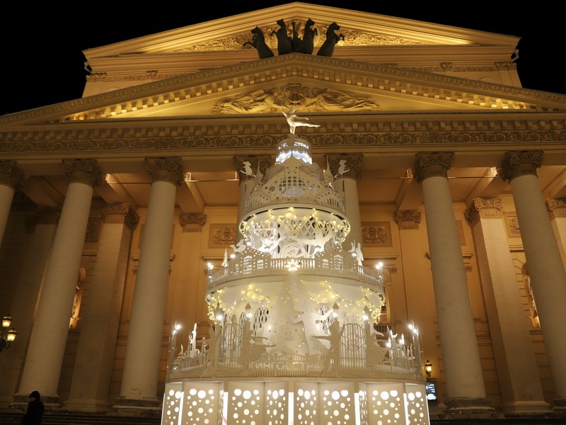 торт, Большой театр, украшения, Новый год, фото Юлия Смагринская