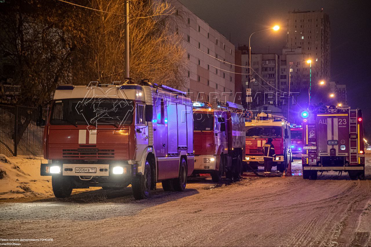 пожар, происшествия в Москве, фото ГОЧС