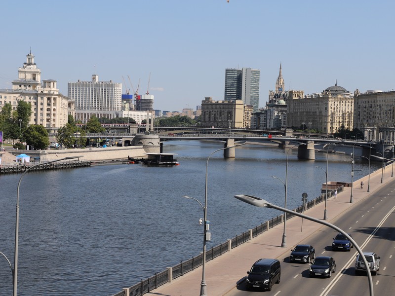 Москва, город, мост, лето, фото Юлия Смагринская