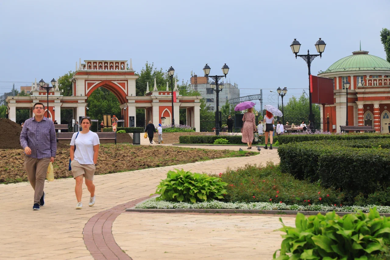 парк Царицыно, клумба, цветы, Москва, фото Юлия Смагринская