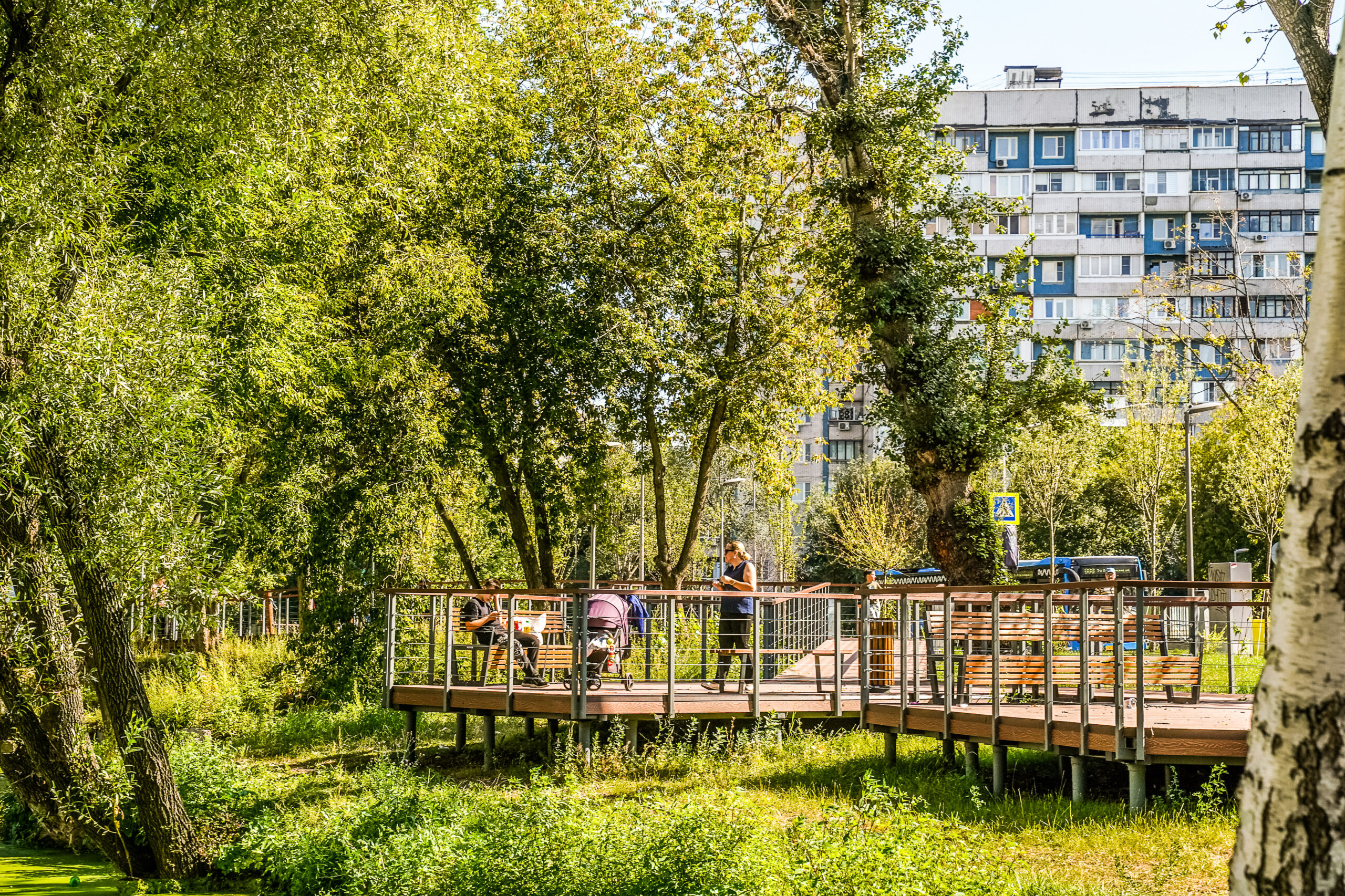 БКЛ «Нагатинский затон», терраса, экомаршрут, фото КГХ