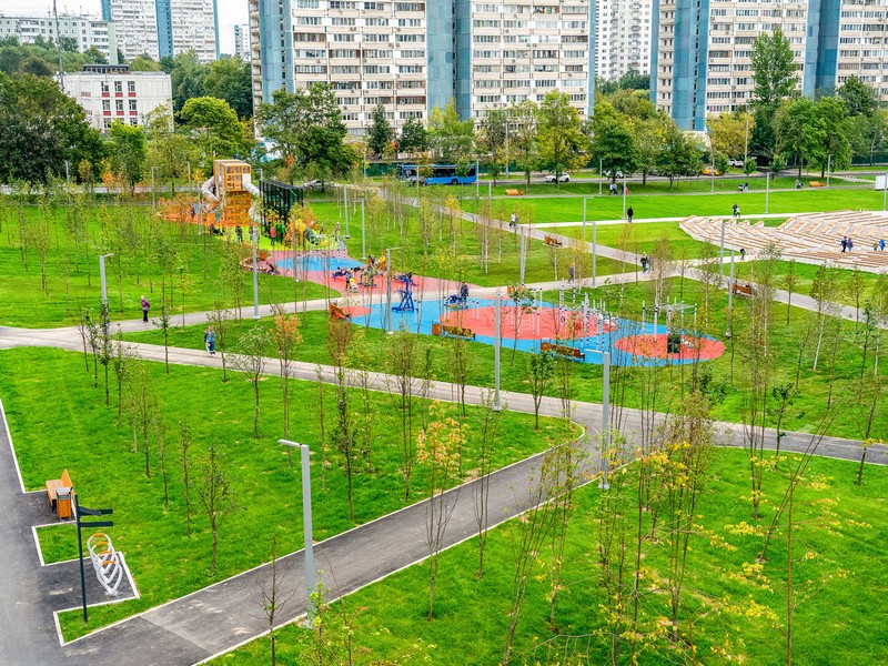 сквер Ясенево, благоустройство, фото sobyanin.ru