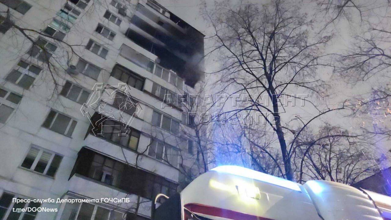 пожар, происшествия в Москве, фото ГОЧС