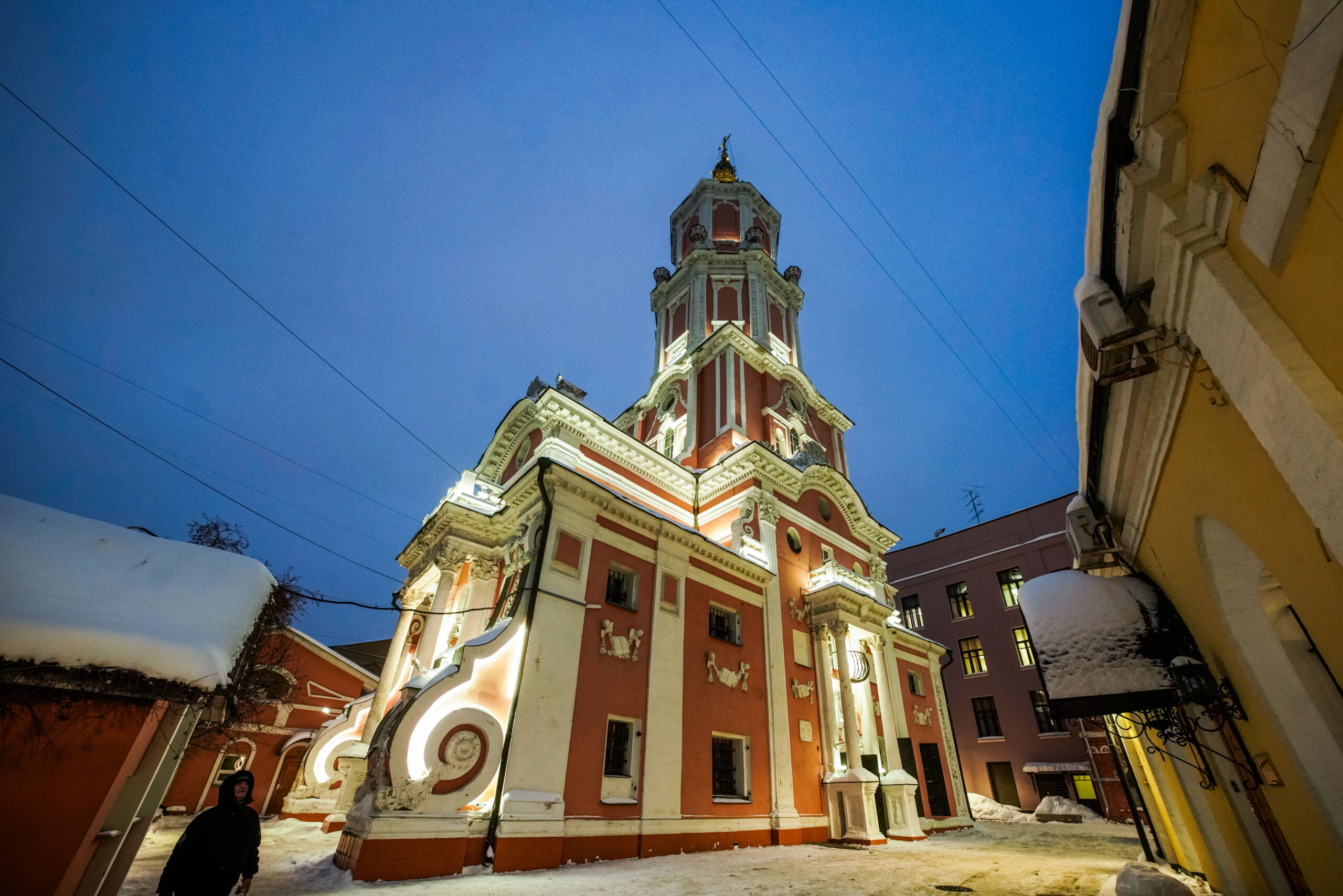 церковь, храм, Басманный район, подсветку, фото КГХ