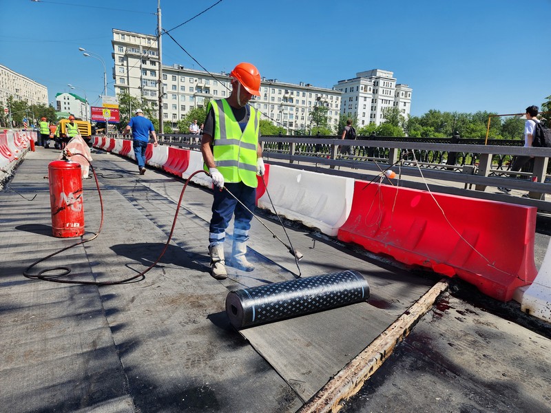 ремонт дорог, гидроизоляция, Матросский мост