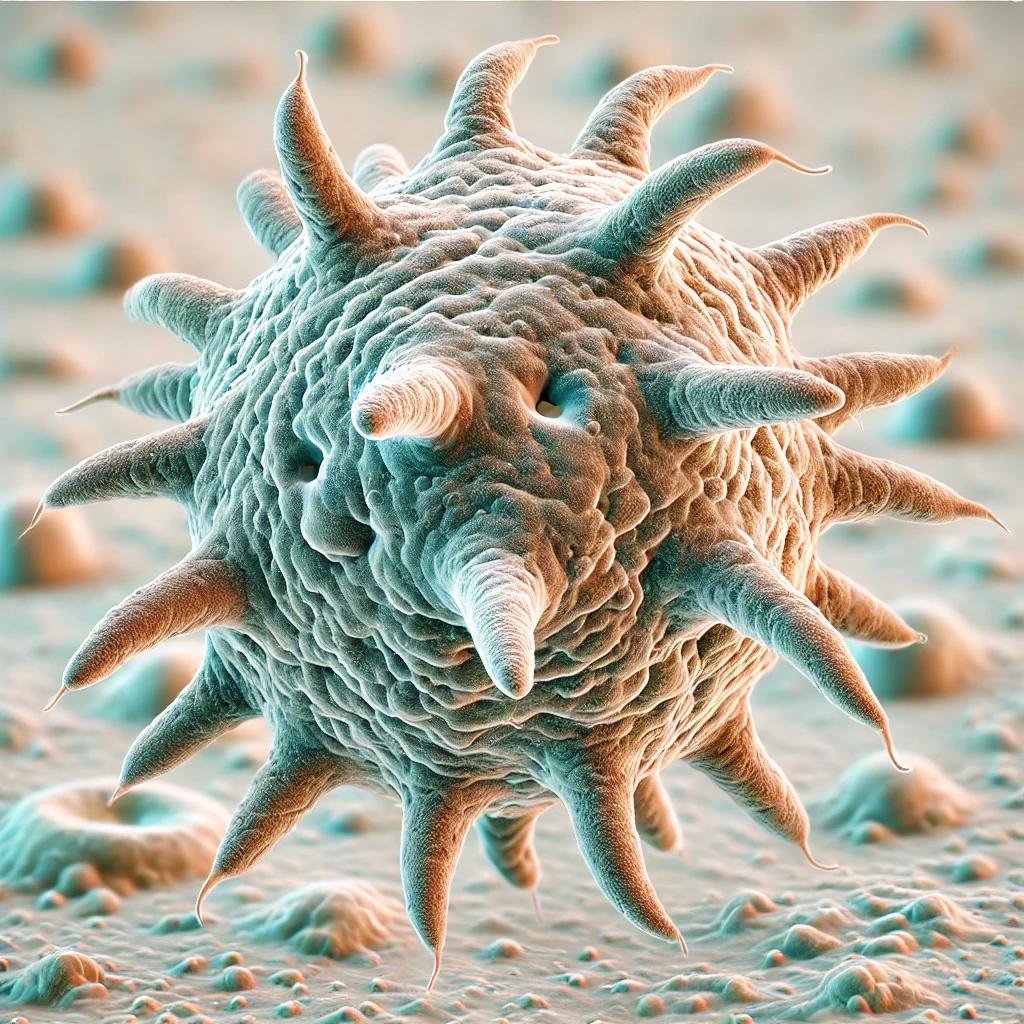 амеба Naegleria fowleri, создано ИИ