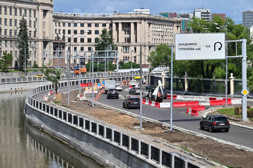 набережная, Яуза, благоустройство, фото телеграм мэра